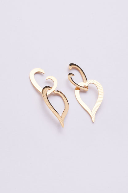 Intertwined Heart Statement Earrings 122E1549