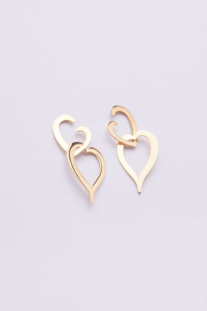 Intertwined Heart Statement Earrings 122E1549